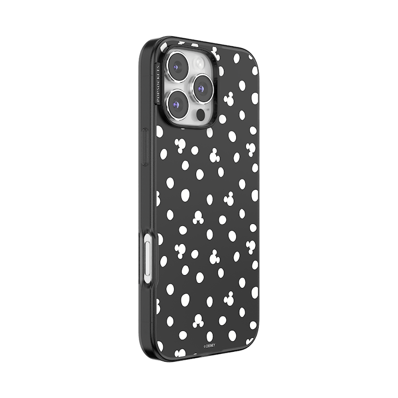 Translucent Black Mickey Polka Dot &mdash; iPhone 16 Pro Max MagSafe Case image number 1