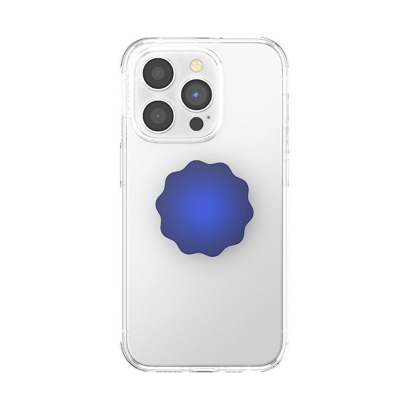 Molded Flower Cobalt &mdash; Adhesive PopGrip image number 2