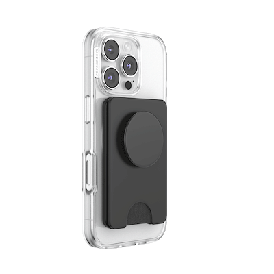 Secondary image for hover Black &mdash; MagSafe Kick-Out PopWallet+ & Stand