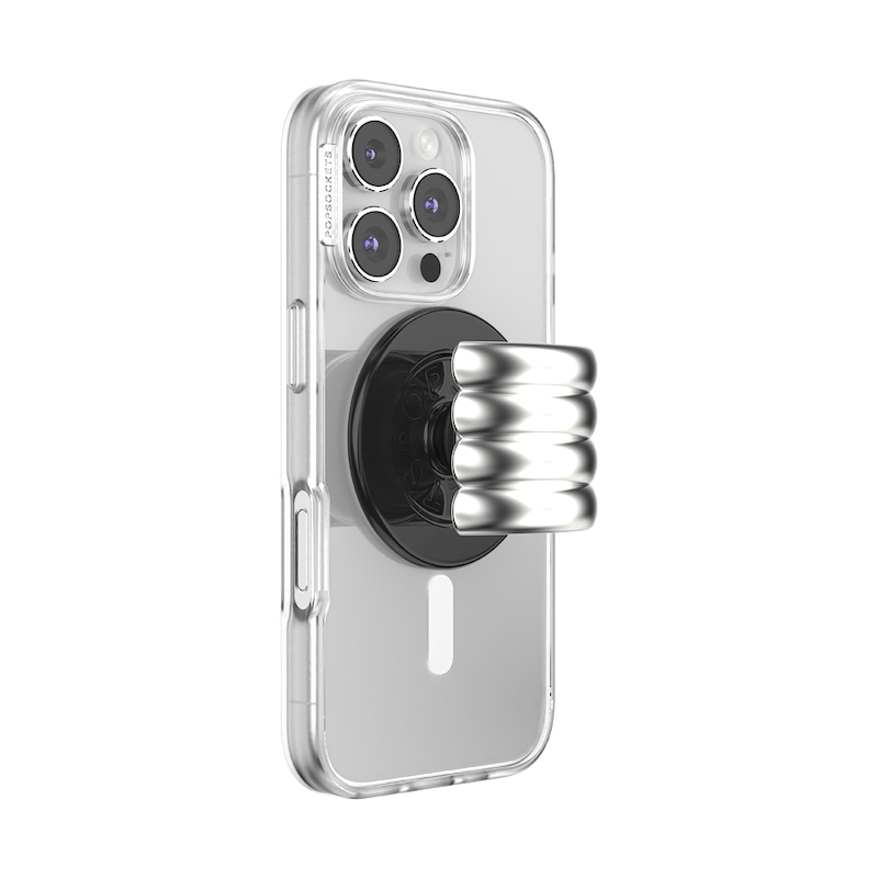 Enamel Puffy Stack Silver &mdash; MagSafe PopGrip image number 9