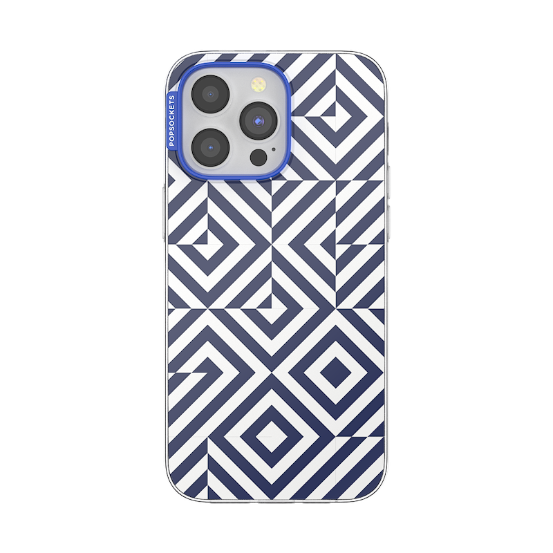 Tiled Navy &mdash; iPhone 15 Pro Max MagSafe Case image number 0