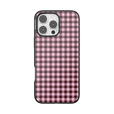 Black Cherry Gingham &mdash; iPhone 16 Pro Max MagSafe Case