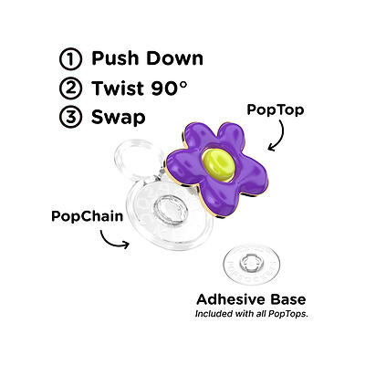 Secondary image for hover Enamel Wonky Daisy &mdash; PopTop