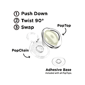 Enamel Eye of the Behold Silver &mdash; PopTop image number 2