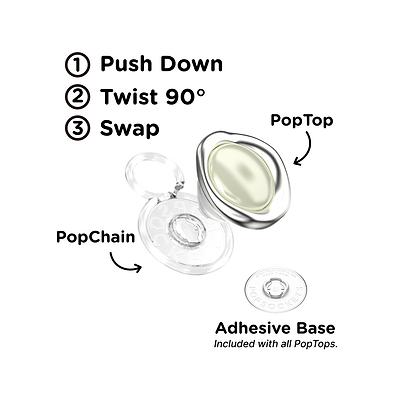 Secondary image for hover Enamel Eye of the Behold Silver &mdash; PopTop