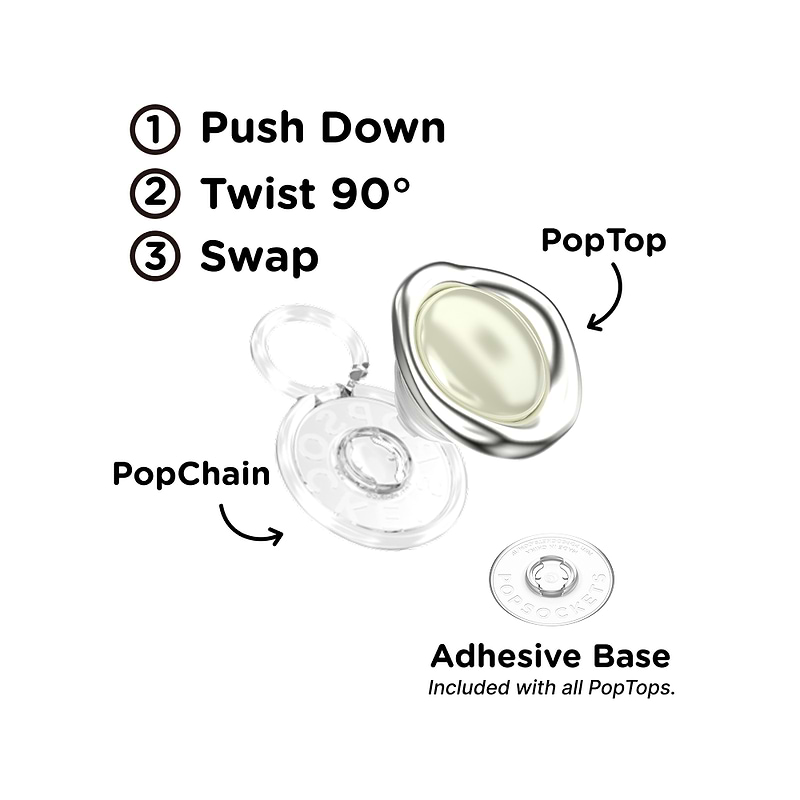 Enamel Eye of the Behold Silver &mdash; PopTop image number 1