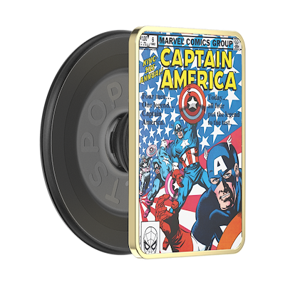 Enamel Captain America Comic Book — MagSafe PopGrip