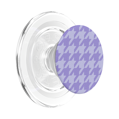 Lilac Houndstooth &mdash; MagSafe PopGrip