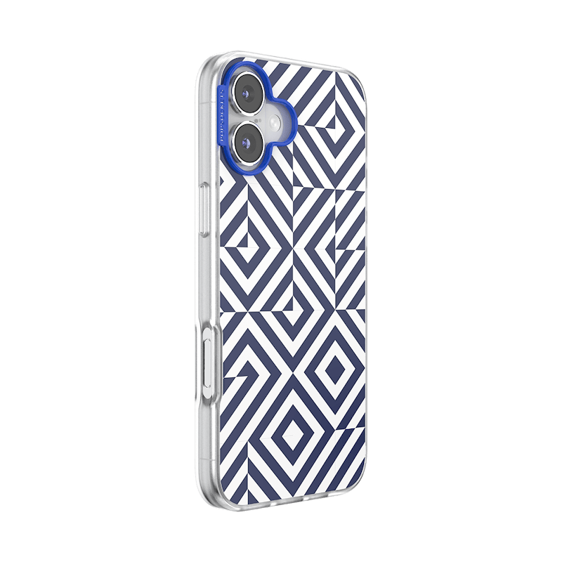 Tiled Navy &mdash; iPhone 16 Plus MagSafe Case image number 1