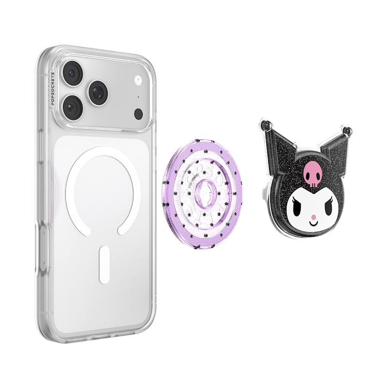Tidepool Glitter Kuromi &mdash; MagSafe PopGrip image number 5