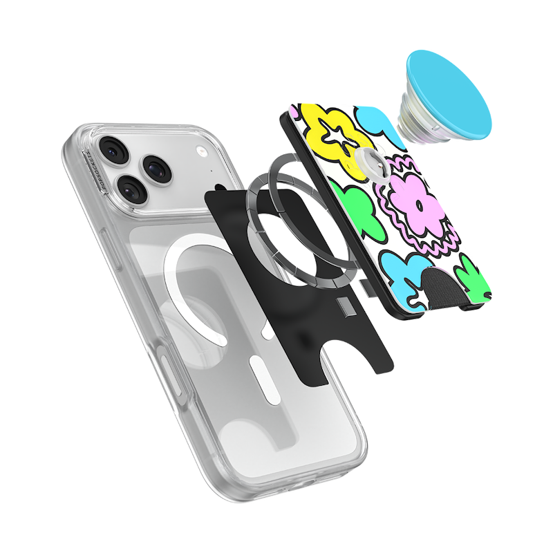 Doodle Flowers &mdash; MagSafe PopWallet+ image number 8