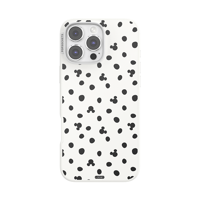 White Mickey Polka Dot &mdash; iPhone 16 Pro Max MagSafe Case image number 0