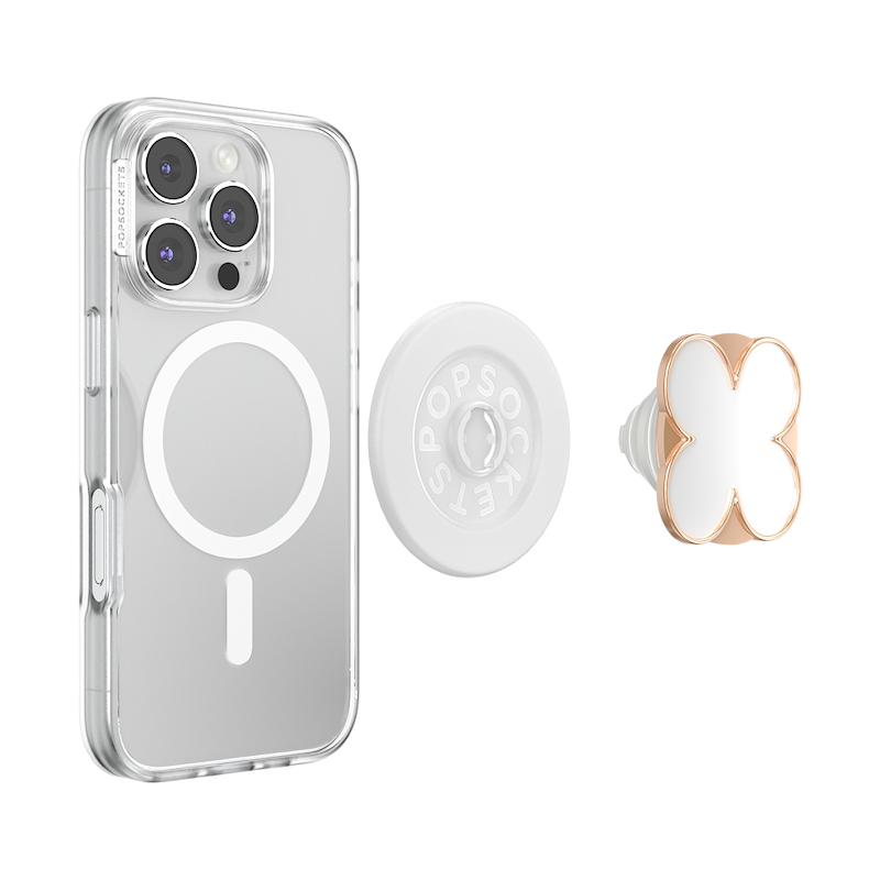 Enamel Clover Rose Gold &mdash; MagSafe PopGrip image number 4