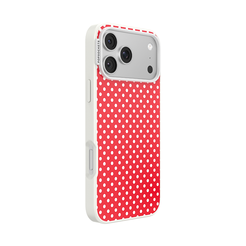 Cherry Red Polka Dot &mdash; iPhone 17 Pro Max MagSafe Case image number 1