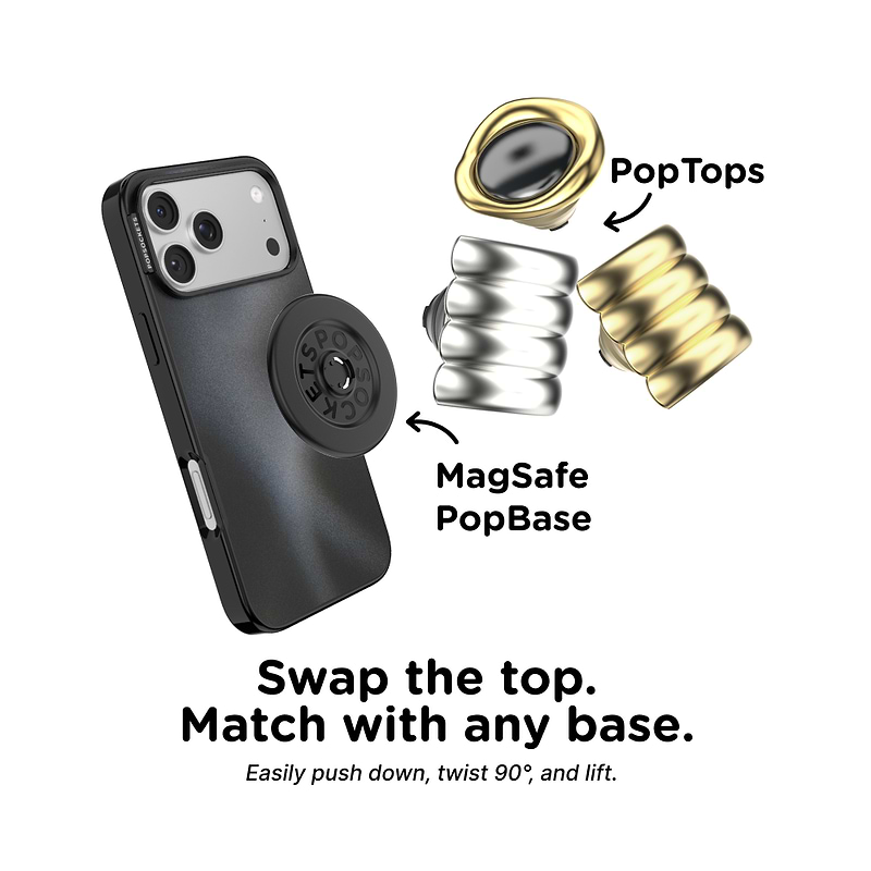 Enamel Puffy Stack Silver &mdash; PopTop image number 2