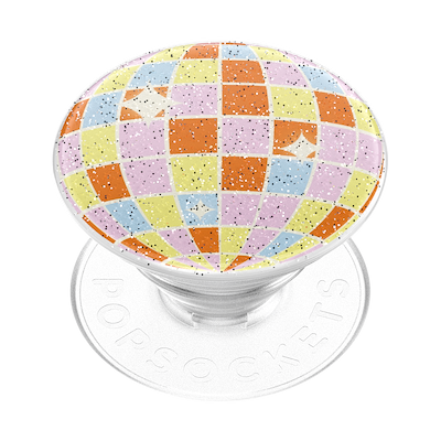 Glitter Retro Disco — Adhesive PopGrip