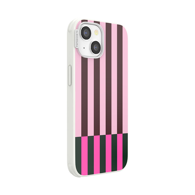 Pop of Pink Stripe &mdash; iPhone 13 MagSafe Case image number 1
