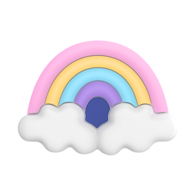 PopOut Rainbow Fluff — Adhesive PopGrip