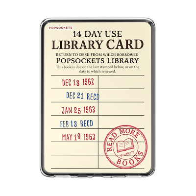PopSockets Library Card &mdash; Kindle 12th Gen MagSafe Case