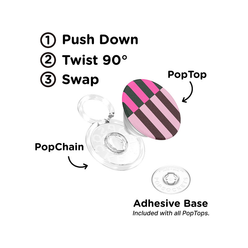 Pop of Pink Stripe &mdash; PopTop image number 1