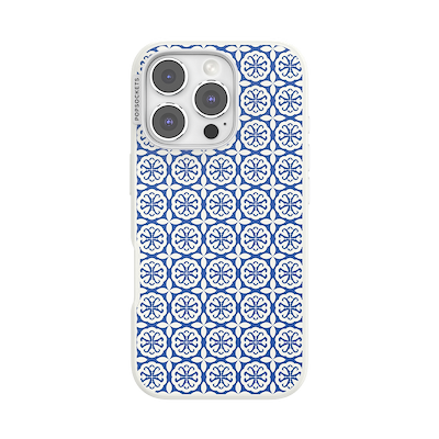 Navy Mosaic &mdash; iPhone 16 Pro MagSafe Case