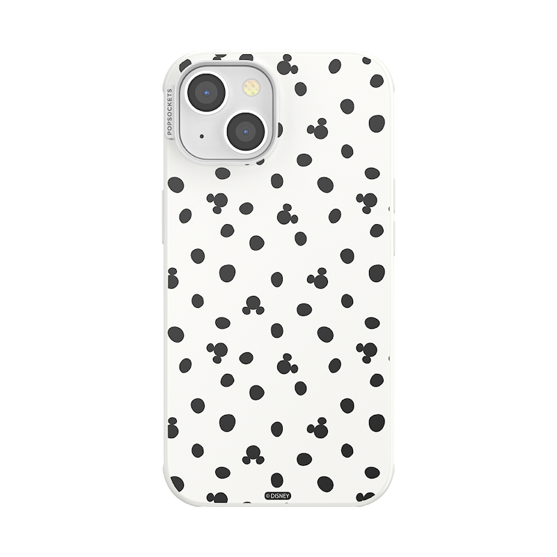 White Mickey Polka Dot &mdash; iPhone 14 MagSafe Case image number 0