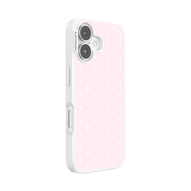 Blush Pink PolkaDot &mdash; iPhone 16 MagSafe Case image number 1