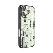Hot off the Press Black &mdash; iPhone 16 MagSafe Case image number 2