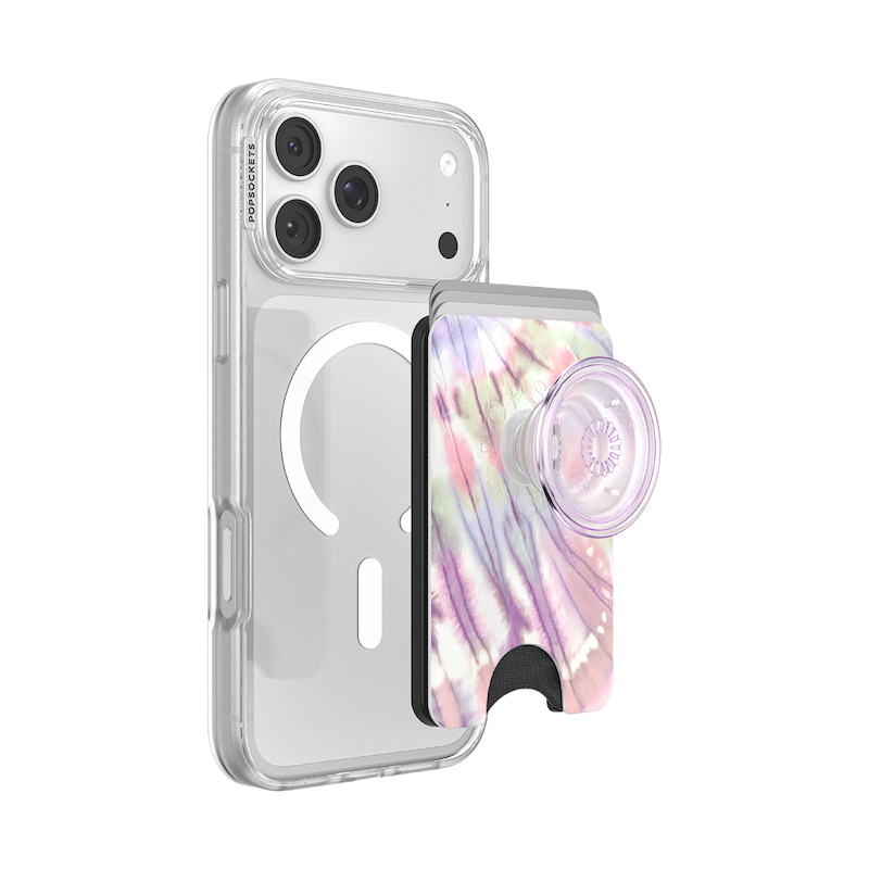 Coastal Tie-Dye Purple &mdash; MagSafe PopWallet+ image number 9