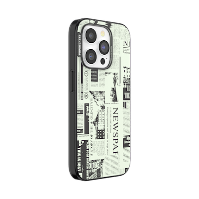 Secondary image for hover Hot off the Press Black &mdash; iPhone 15 Pro MagSafe Case