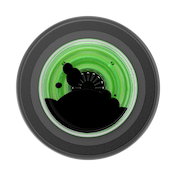 Tidepool Lava Lamp Absinthe Ink &mdash; MagSafe PopGrip image number 2