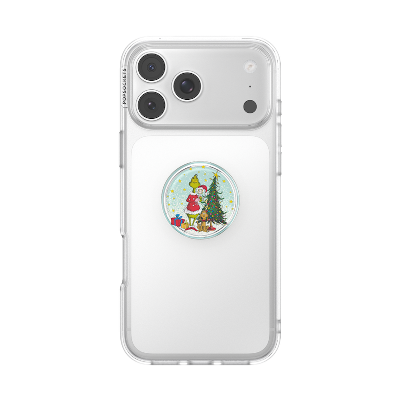Tidepool Grinch Snow Globe &mdash; Adhesive PopGrip image number 5