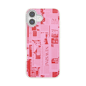 Hot off the Press Pink &mdash; iPhone 16 Plus MagSafe Case image number 1