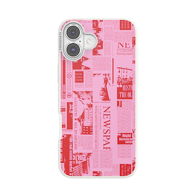 Hot off the Press Pink &mdash; iPhone 16 Plus MagSafe Case