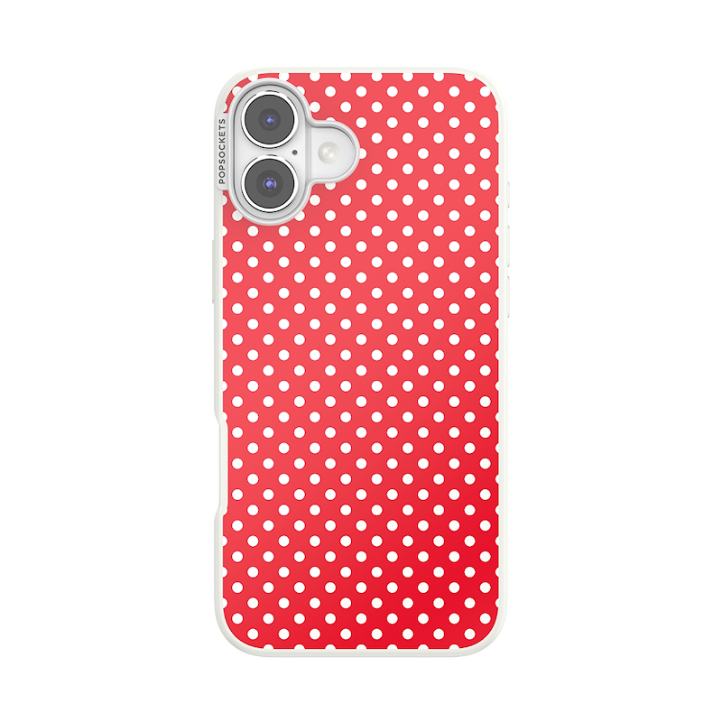 Cherry Red Polka Dot &mdash; iPhone 16 Plus MagSafe Case image number 0