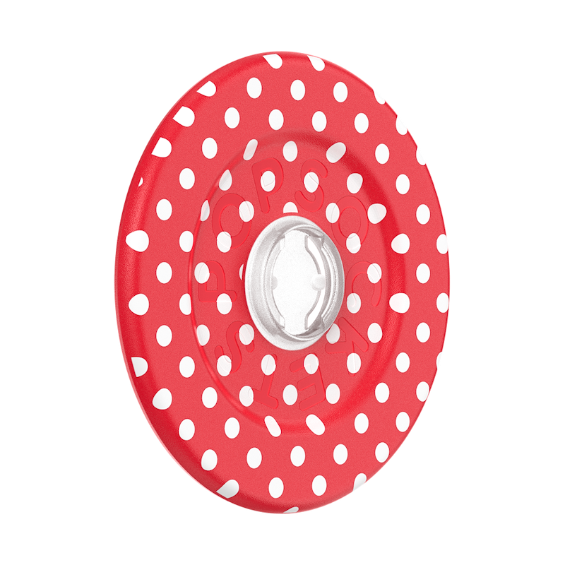 Polkadot Red &mdash;  MagSafe Round Base image number 0