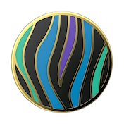 Enamel Wild Stripe Black &mdash; Adhesive PopGrip image number 2