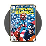 Enamel Captain America Comic Book &mdash; MagSafe PopGrip image number 2