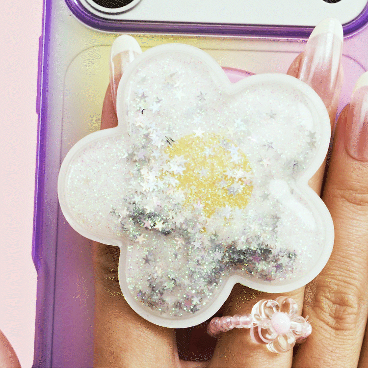 Tidepool Squishy Daisy White &mdash; MagSafe PopGrip image number 2