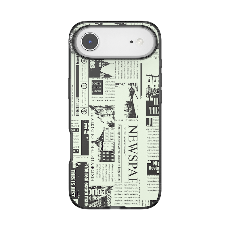 Hot off the Press Black &mdash; iPhone Air MagSafe Case image number 0
