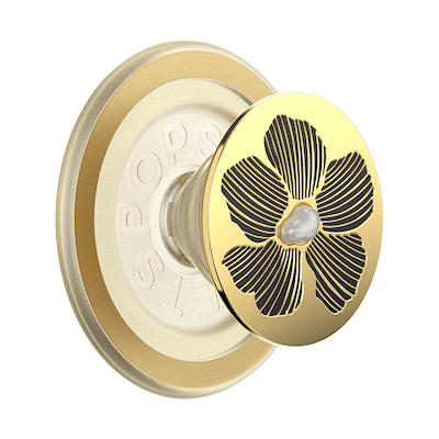 Enamel Mae Flower with Pearl — MagSafe PopGrip