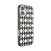 Harlequin Hearts Black &mdash; iPhone 16 Plus MagSafe Case image number 2