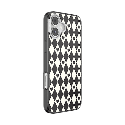 Secondary image for hover Harlequin Hearts Black &mdash; iPhone 16 Plus MagSafe Case