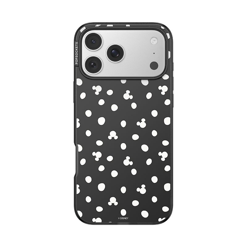 Translucent Black Mickey Polka Dot &mdash; iPhone 17 Pro Max MagSafe Case image number 0