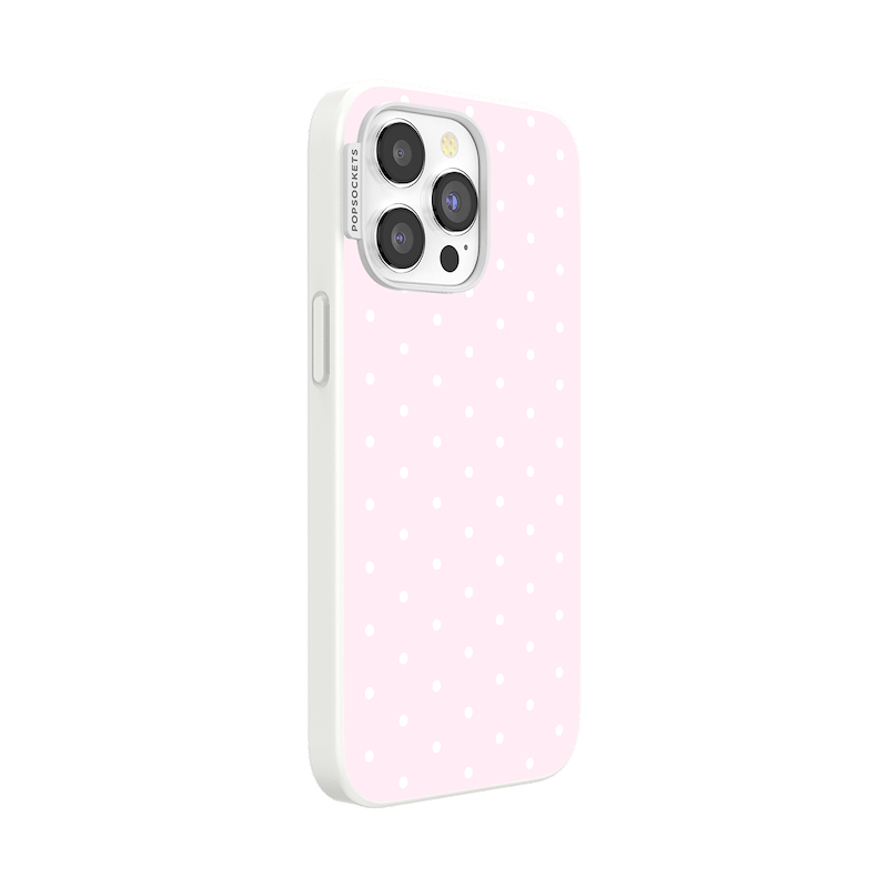 Blush Pink PolkaDot &mdash; iPhone 15 Pro Max MagSafe Case image number 1