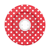 Polkadot Red &mdash;  MagSafe Round Base image number 2