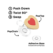 Cookie Heart Scented &mdash;  PopTop image number 2