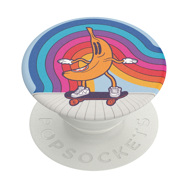 Retro Banana &mdash; Adhesive PopGrip image number 0