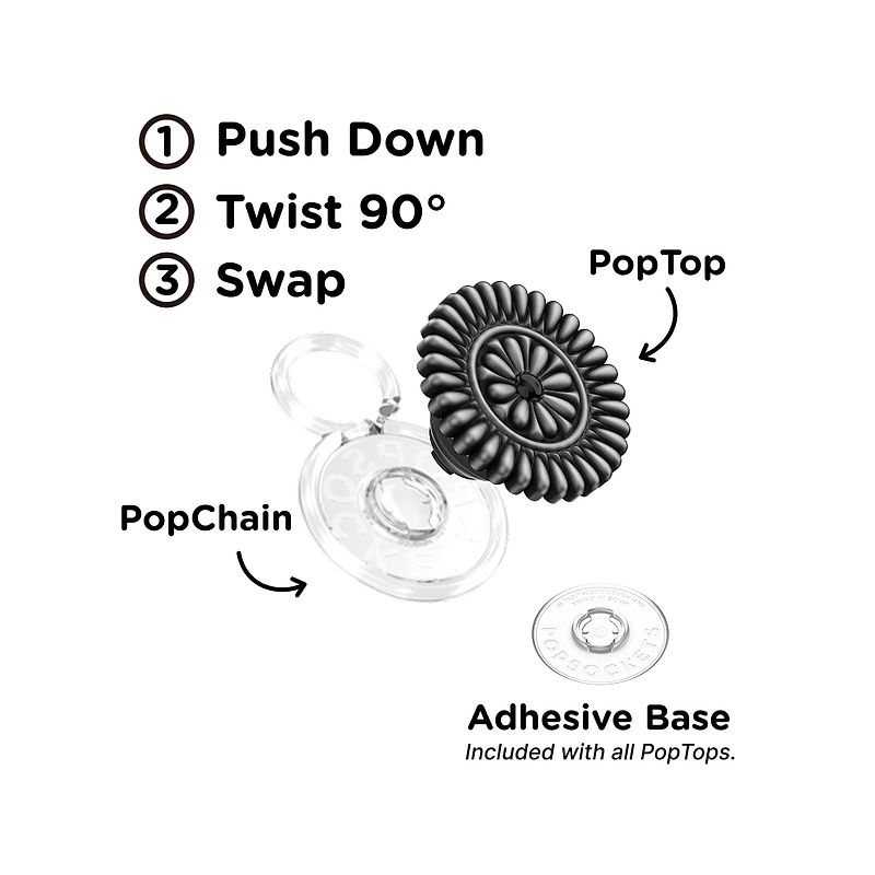 Enamel Stamped Black  &mdash;  PopTop image number 1