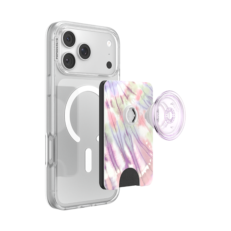 Coastal Tie-Dye Purple &mdash; MagSafe PopWallet+ image number 4